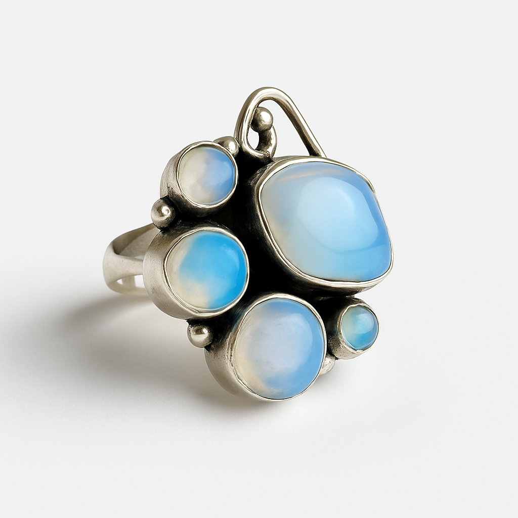 Anillo Jenovieve Piedra Luna Talla 10