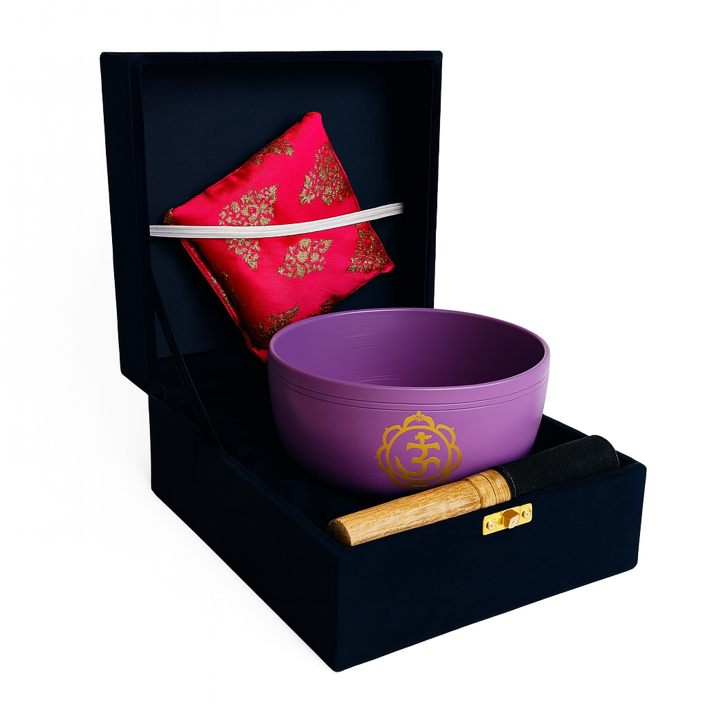 Box Cuenco Tibetano 18 cm - Morado OM