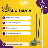 Incienso Natural Copal Salvia Blanca - Hari Darshan