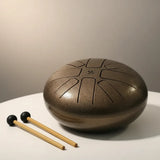 Hand Drum Bronce Envejecido 21 cm