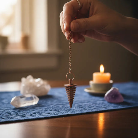 Péndulo Vórtice Cobre Antiguo