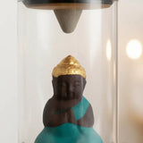 Porta Incienso Cascada Glass Budda