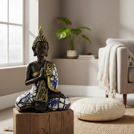 Buda Meditación Black & Blue