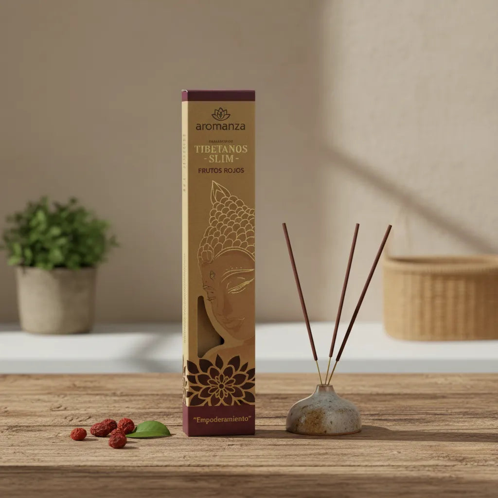 Sahumerio Slim Tibetano Frutos Rojos