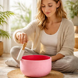 Cuenco Tibetano Cuarzo Rojo 10 Pulgadas Nota DO