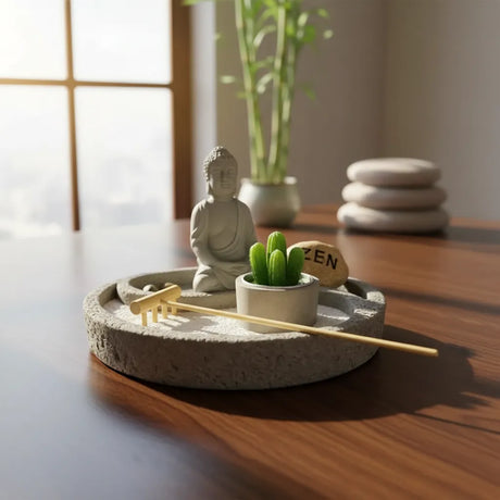 Jardin Zen Budda Ying Yang