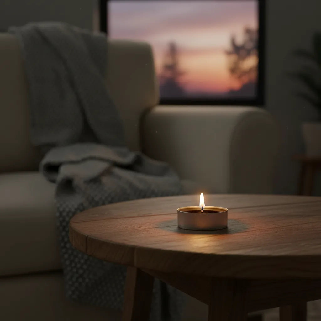 Vela Tealight Eucalyptus, Palo Santo & Romero