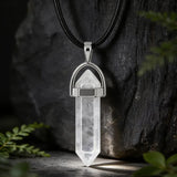 Collar de Punta Cuarzo de Cristal