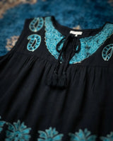 Blusa Darpita Negro con Azul