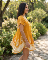 Blusa Vestido Devamati Mostaza