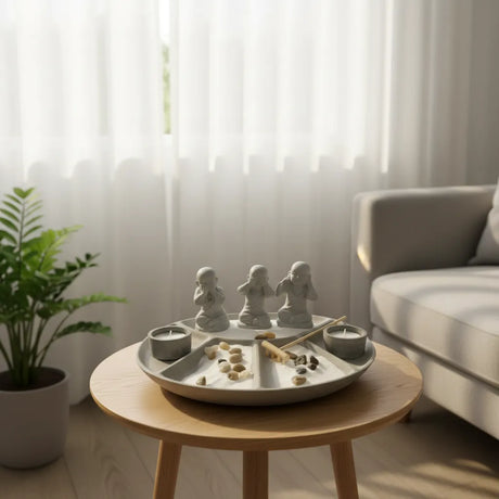 Jardin Zen Monjes Ciego Sordo Mudo