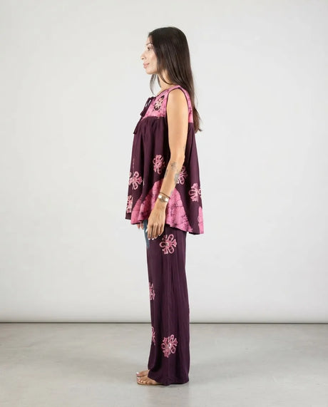 Blusa Chandri Morada con Rosada