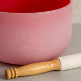 Cuenco Tibetano Cuarzo Rojo 10 Pulgadas Nota DO