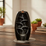 Porta Incienso Cascada Tradicional Black