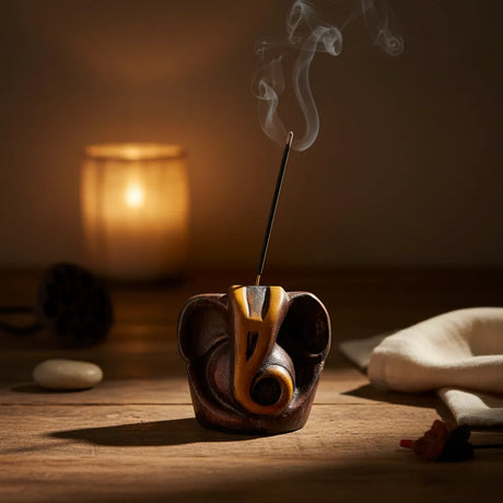 Porta Incienso Bronze Mini Ganesh