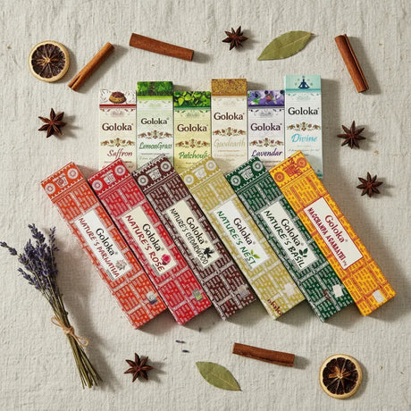 Pack Regalo 12 Incienso Goloka Natural