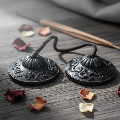 Tingshas Campanas Tibetanas Diseño 7 cm