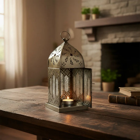 Porta Vela Farol Encantado Silver