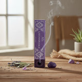 Incienso Lavanda y Salvia con Piedra Amatista