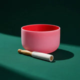 Cuenco Tibetano Cuarzo Rojo 10 Pulgadas Nota DO