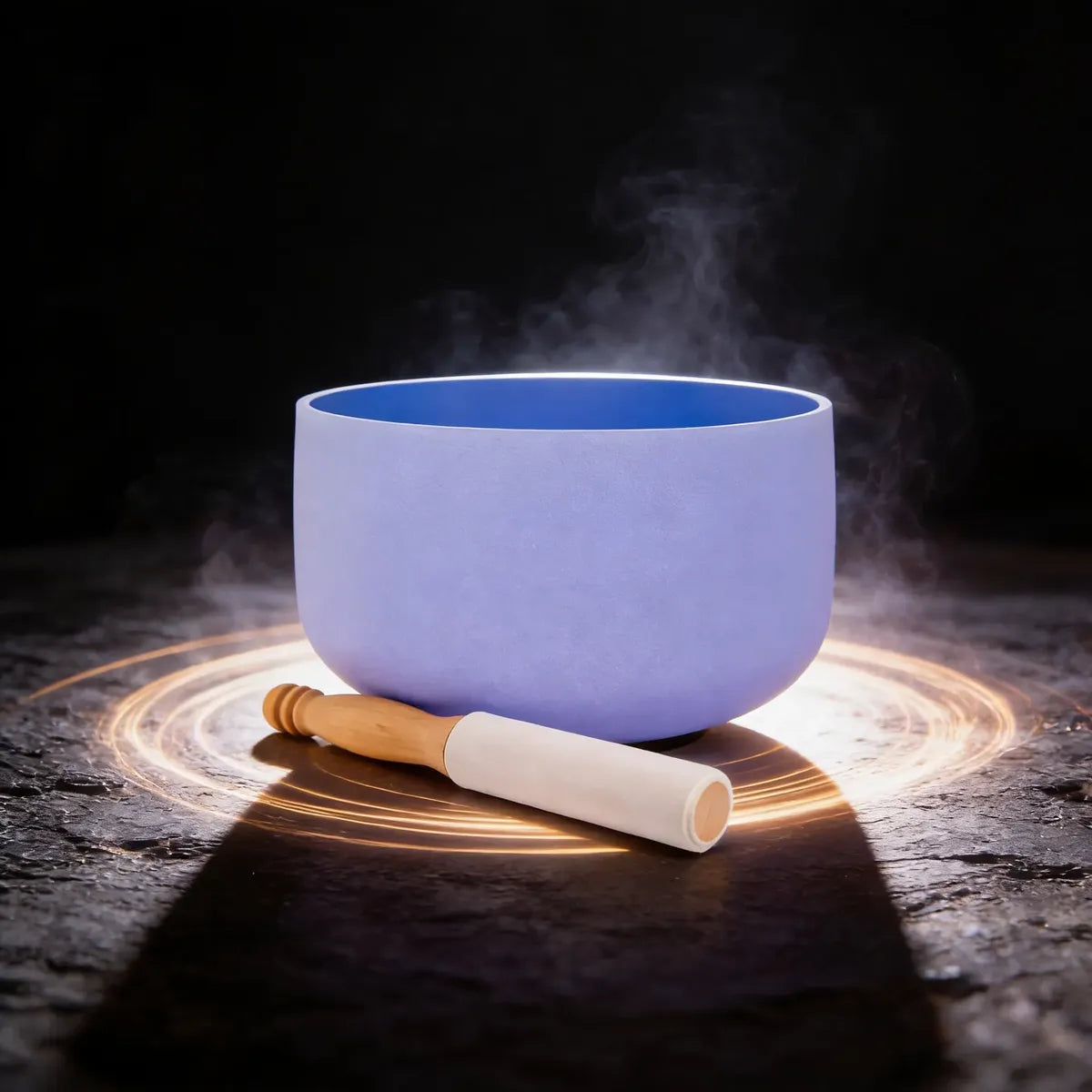 Cuenco Tibetano Cuarzo Azul 12 Pulgadas Nota SOL