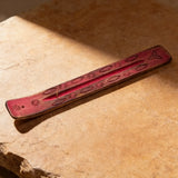 Porta incienso Natural Wood Fucsia