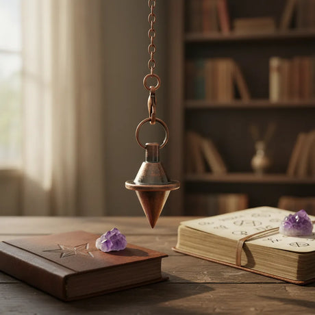 Péndulo Platillo Cobre Antiguo