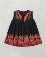 Blusa Darpita Negra con Rojo