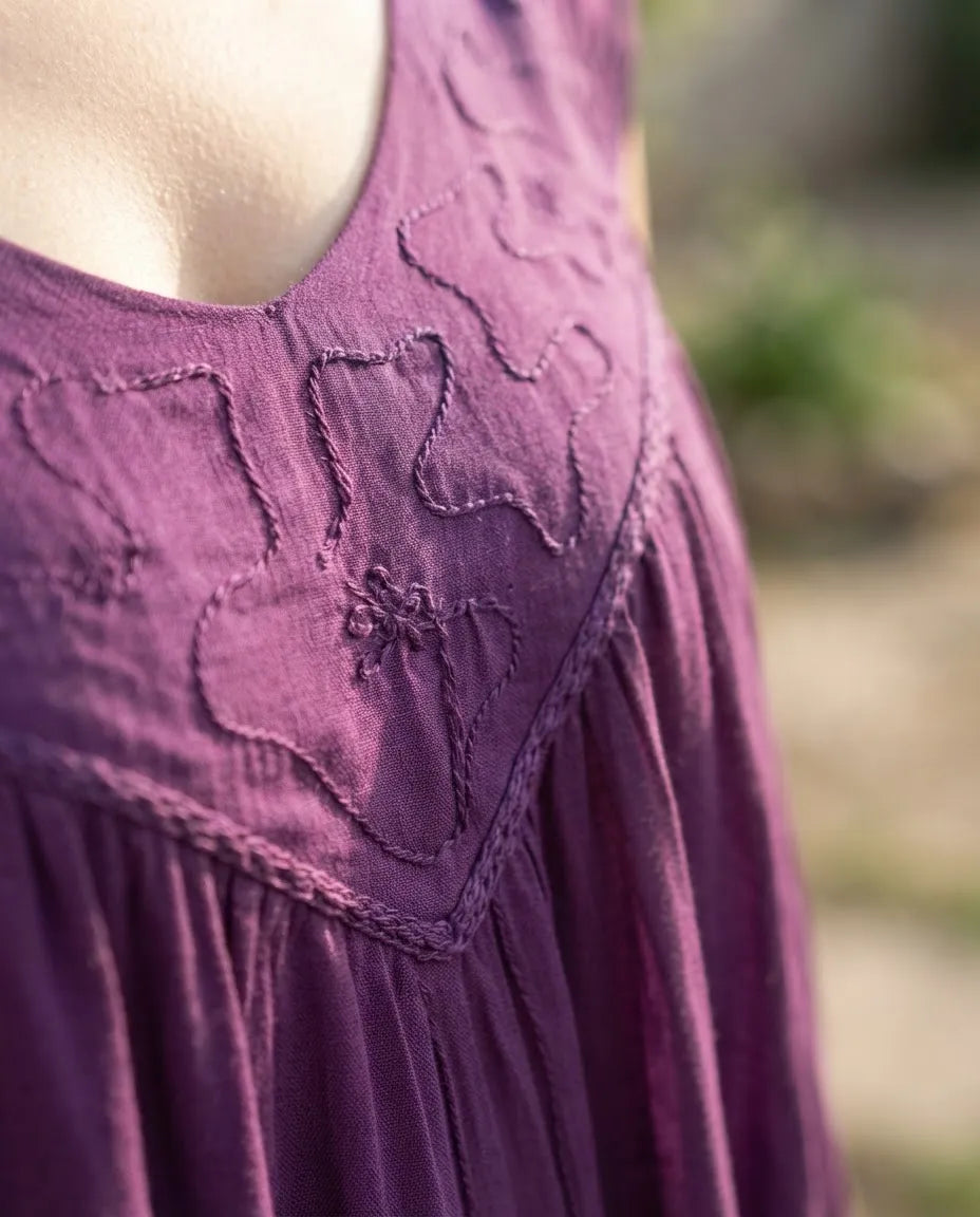 Blusa Vestido Chalani Morada