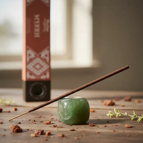 Incienso Mirra con Aventurina Verde