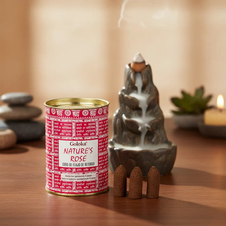Incienso Cascada Nature's Rose 24 conos