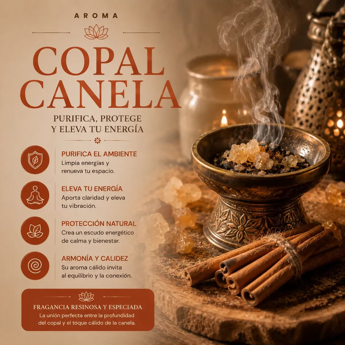 Incienso Copal Canela