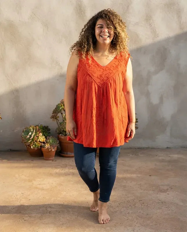 Blusa Vestido Chalani Salmon