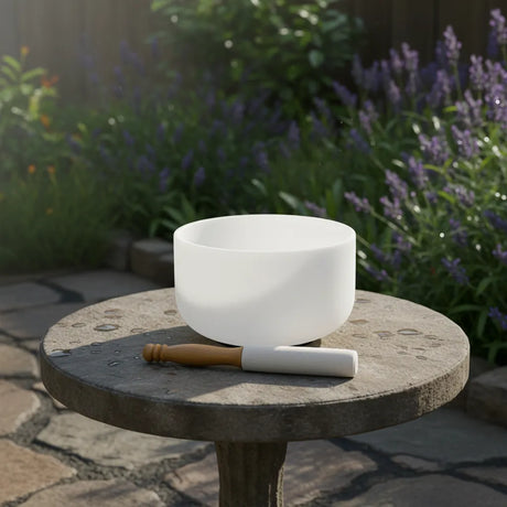 Cuenco Tibetano Cuarzo 8 Pulgadas Nota SI