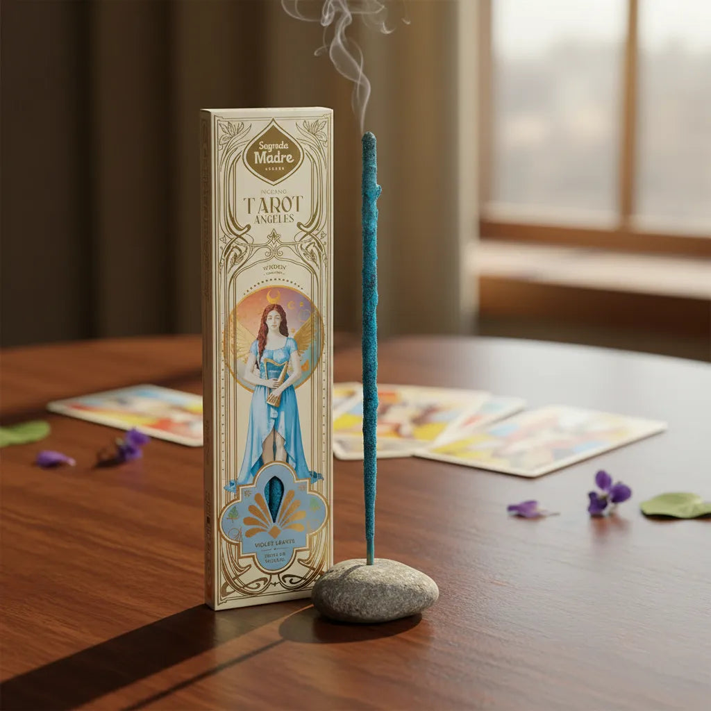 Sahumerio Tarot Ángeles Hojas de Violeta
