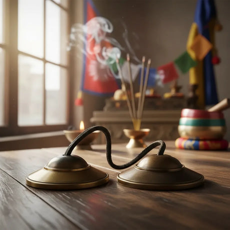 Tingshas Campanas Tibetanas Lisa 7 cm