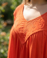 Blusa Vestido Chiti Salmon