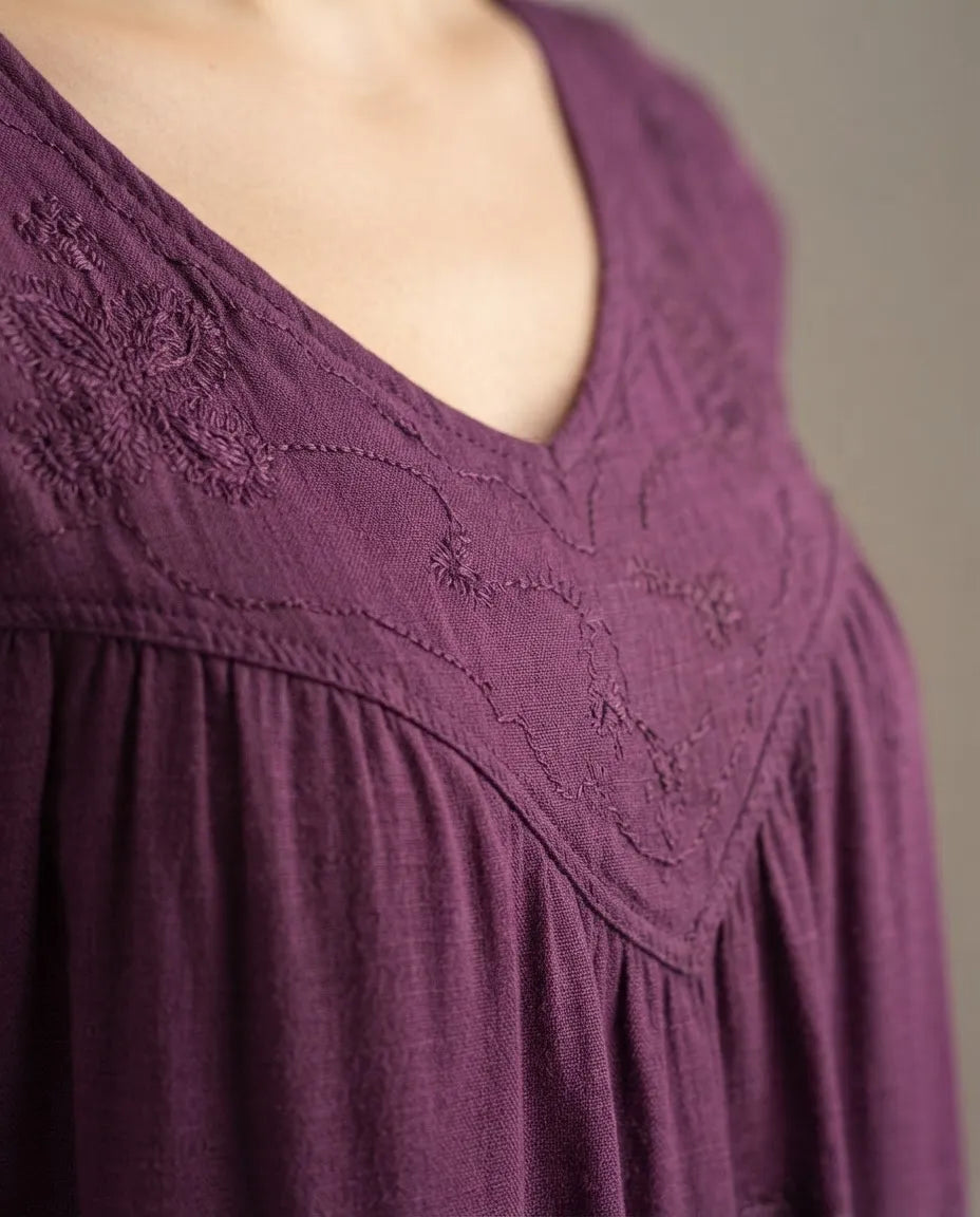 Blusa Vestido Chiti Morada