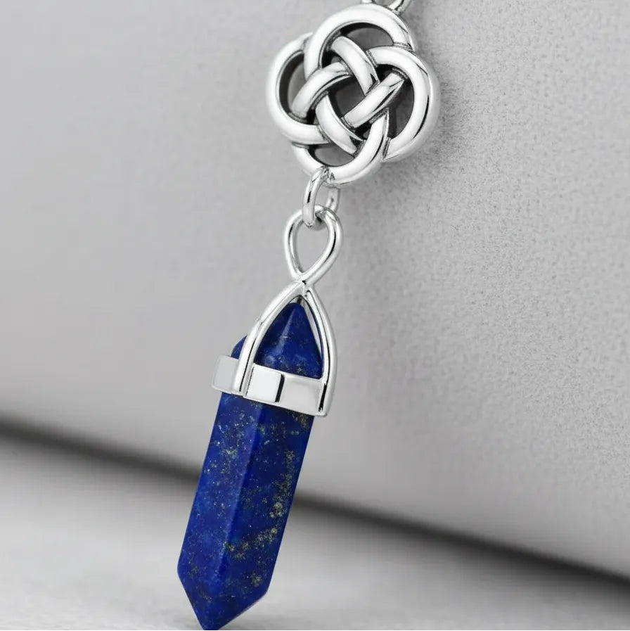 Colgante Nudo Celta de Punta Lapis Lázuli