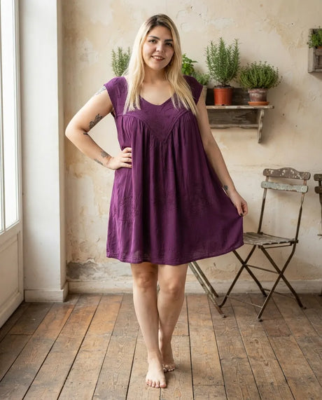 Blusa Vestido Chiti Morada