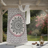 Tapiz Mural Mandala Rosado