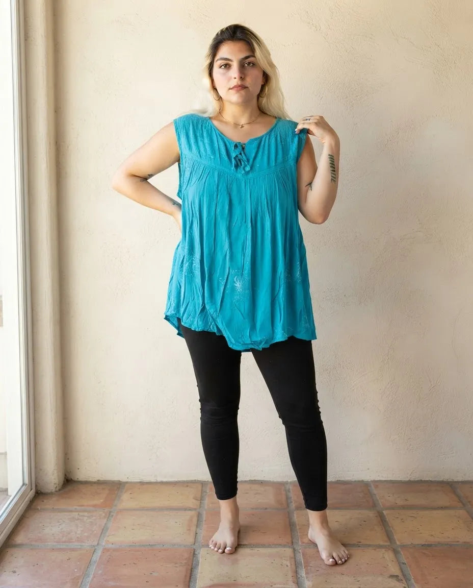 Blusa Chabi Celeste