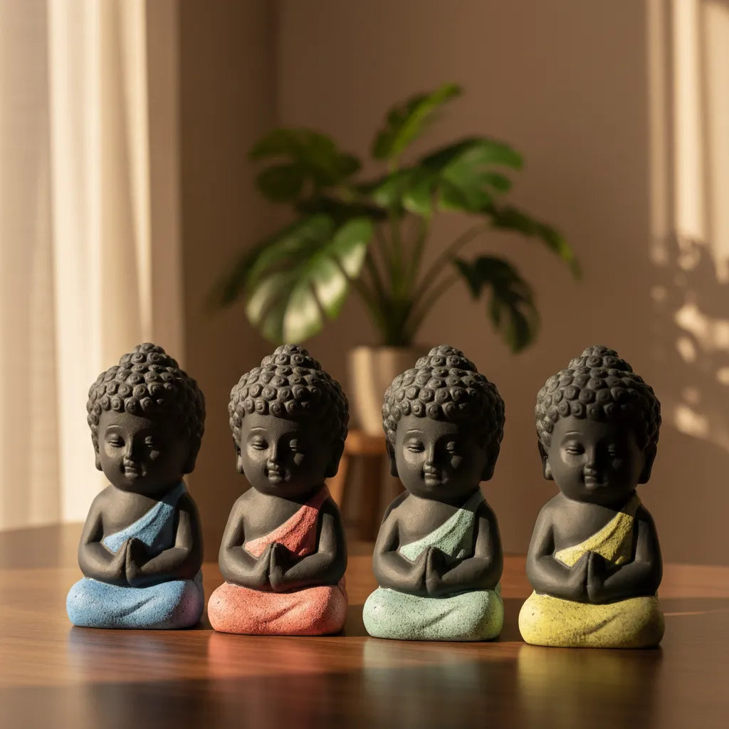 Set Cuatro Budas Colores