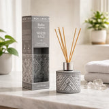 Difusor de Varilla Boho Salvia Blanca con Piedra Cuarzo Cristal