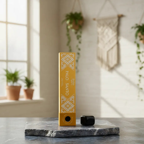 Incienso Palo Santo con Piedra Obsidiana