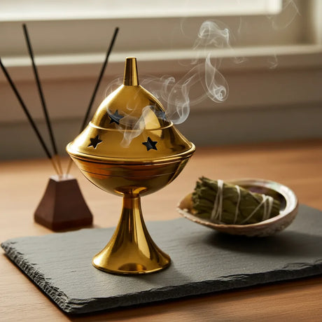 Porta Incienso Quemador de Bronce Videshee