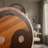 Lampara de Sal del Himalaya con Diseño Yin yang