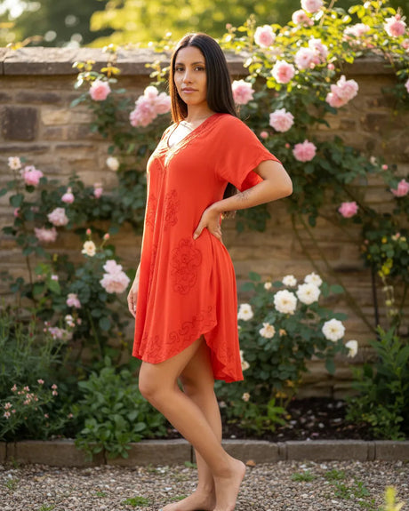 Blusa Vestido Divena Salmon