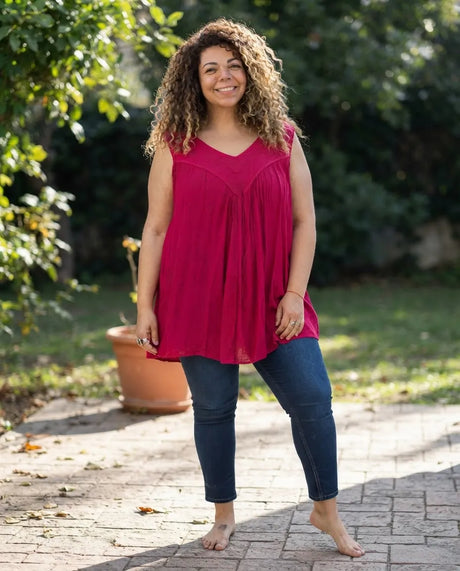 Blusa Vestido Chalani Rosada