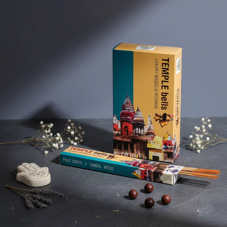 Incienso Temple Bells Palo Santo y Sandalwood